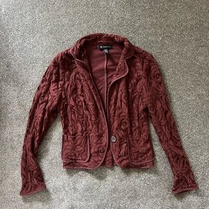 INC Lace Cropped Blazer